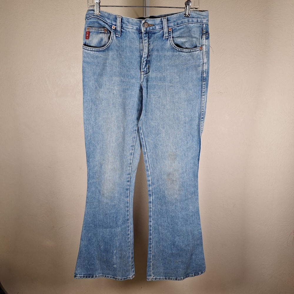 l.e.i. Vintage 90s Y2K Flare Low Rise Bell Bottom Jeans Juniors USA 9